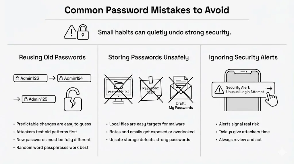 Common Password Mistakes to Avoid