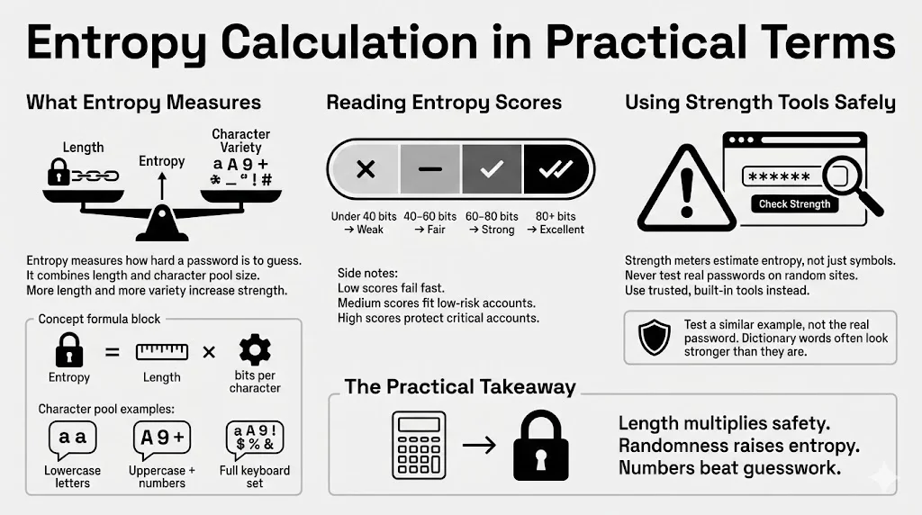 Entropy Calculation in Practical Terms