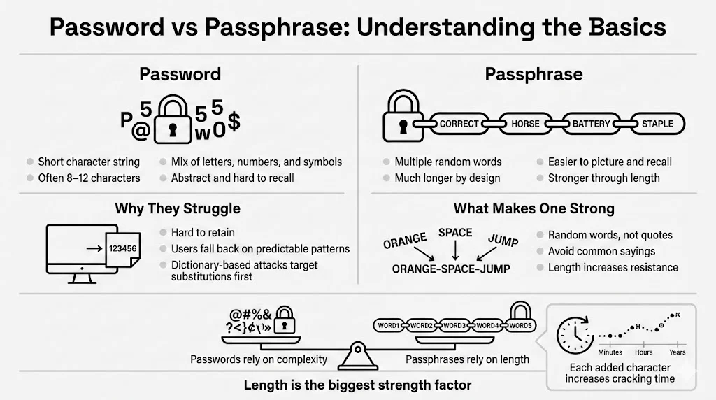 Password vs Passphrase: Understanding the Basics
