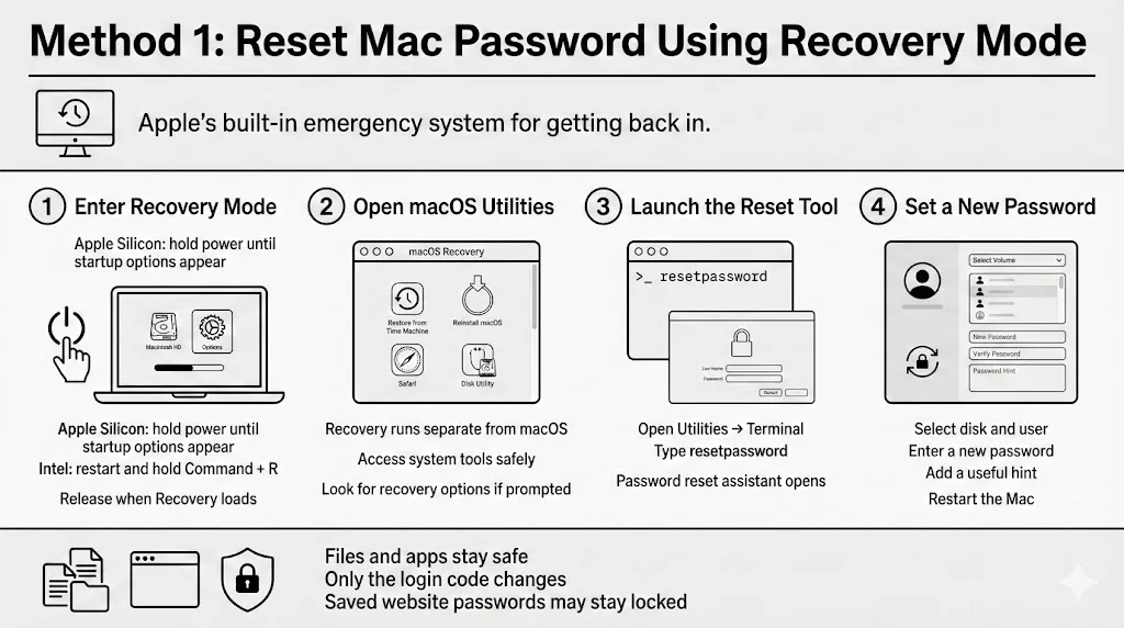 Reset Mac Password Using Recovery Mode