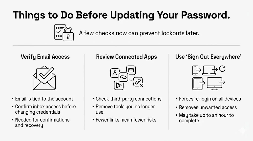 Things to Do Before Updating Your Password