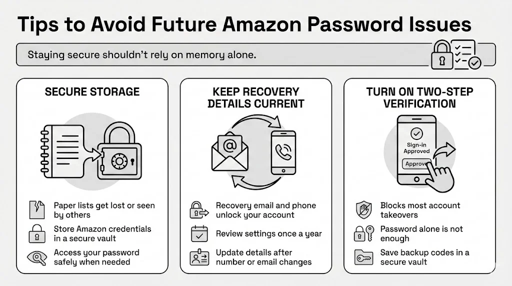 Tips to Avoid Future Amazon Password Issues
