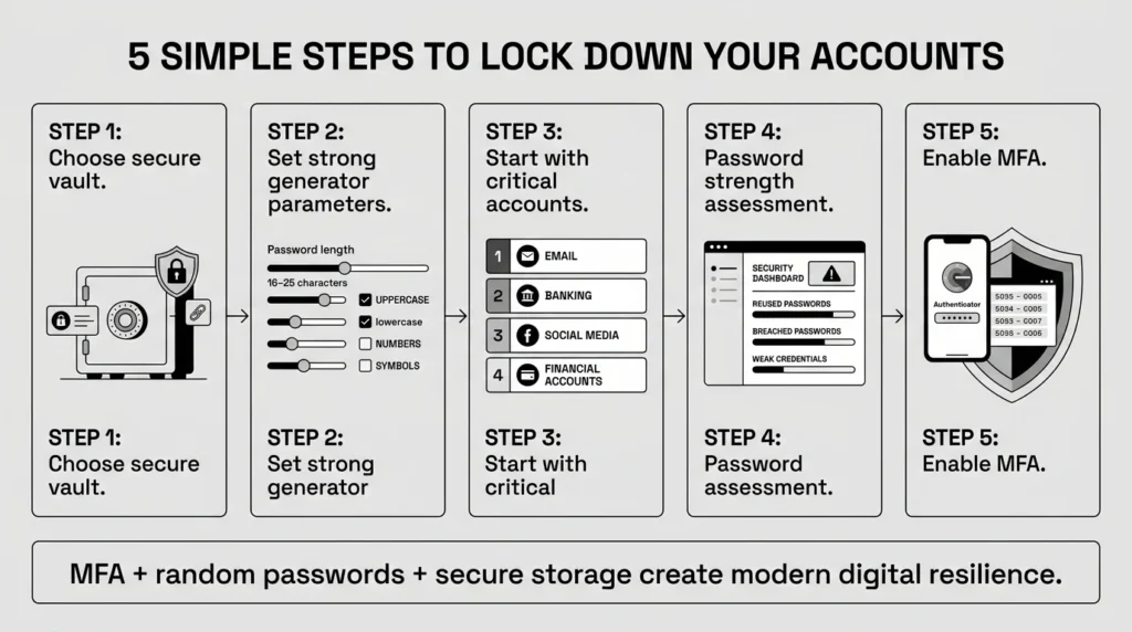 5 simple steps to lock down your accounts