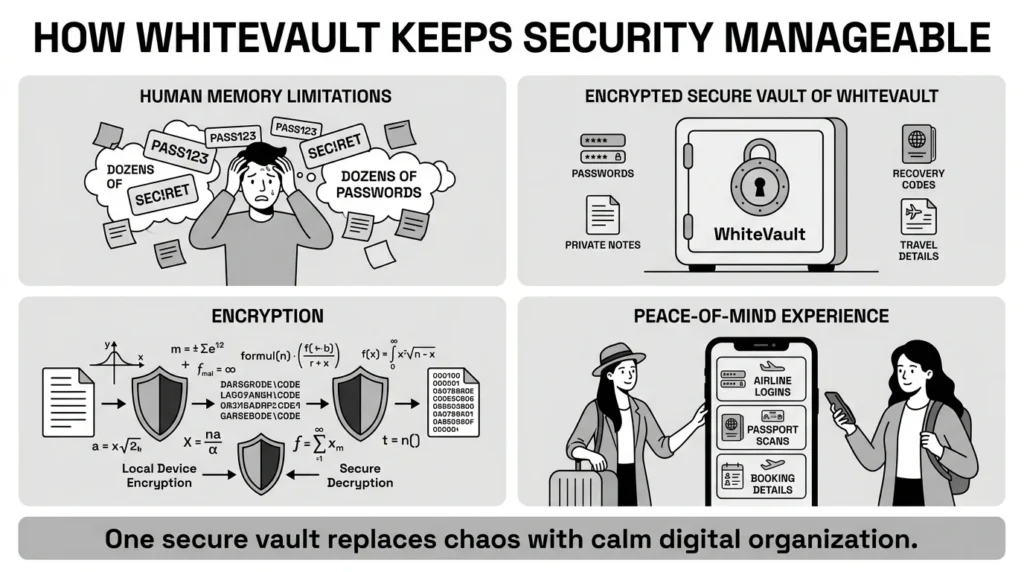how whitevault keeps security manageable