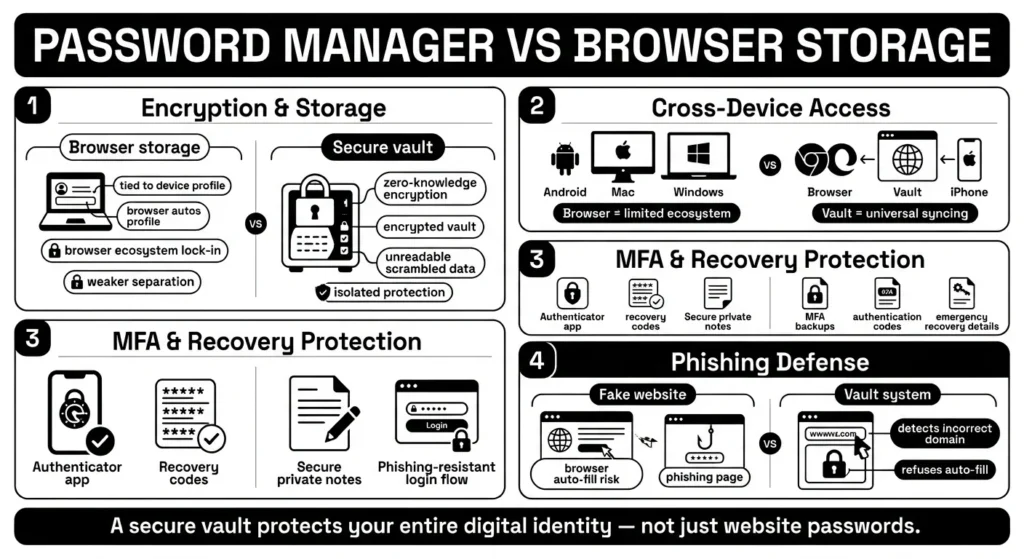 password manager vs browser storage