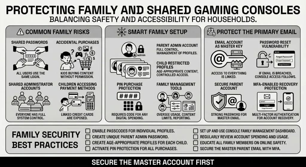 protecting family and shared gaming consoles