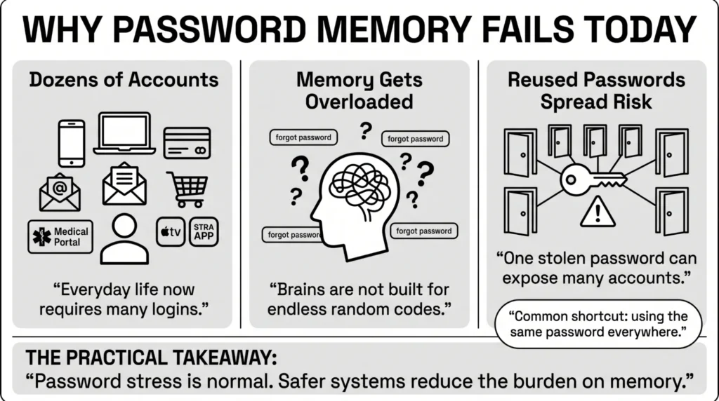 why password memory fails today