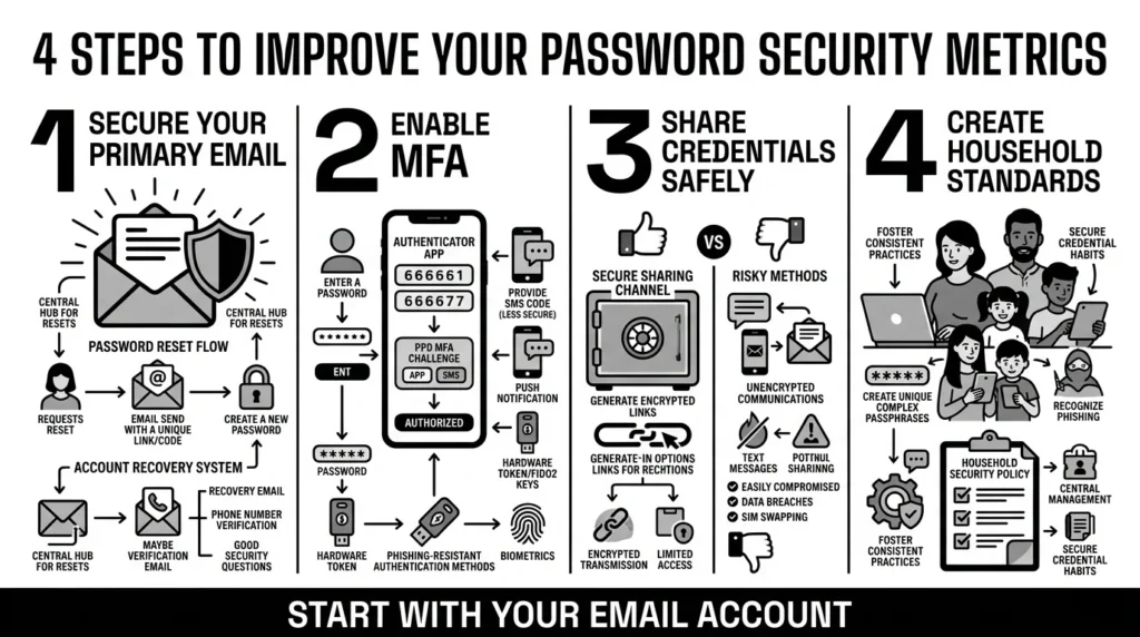 4 steps to improve your password security metrics