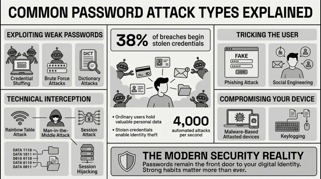 common password attack types explained