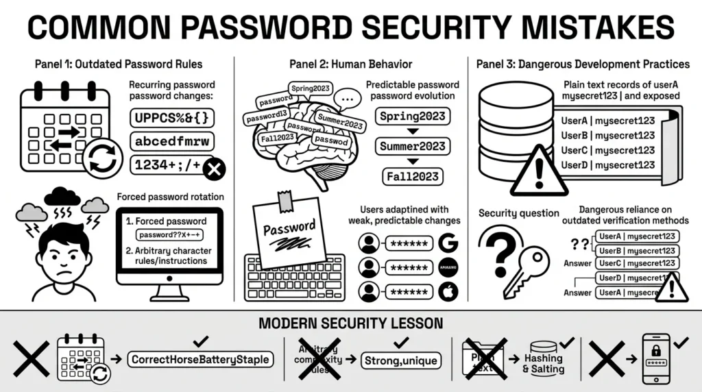 common password security mistakes