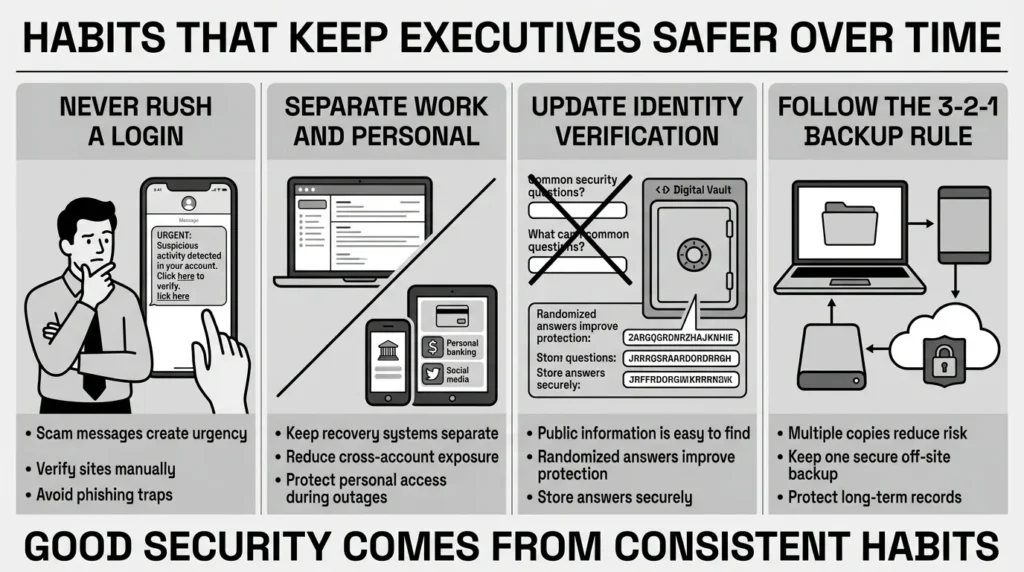 habits that keep executives safer over time
