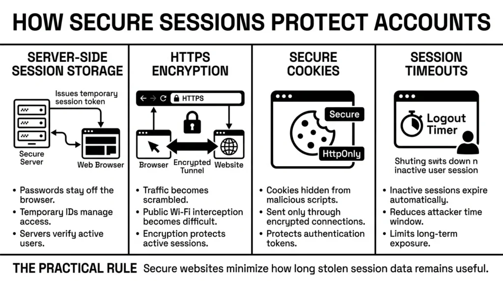 how secure sessions protect accounts