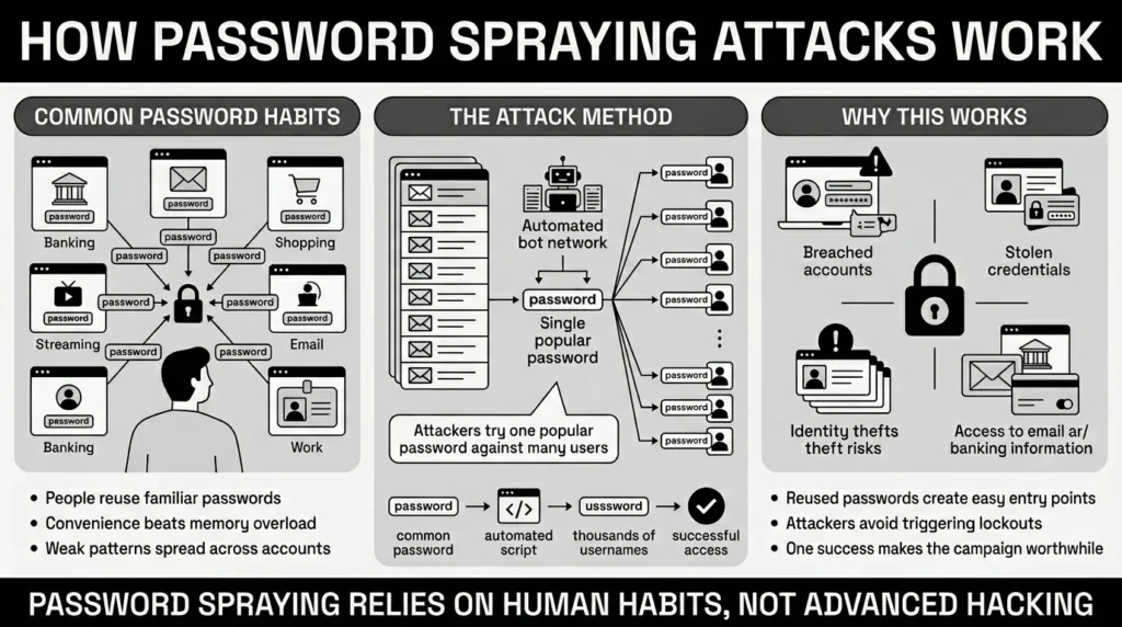 how password spraying attacks work