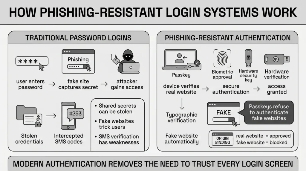 how phishing resistant login systems work