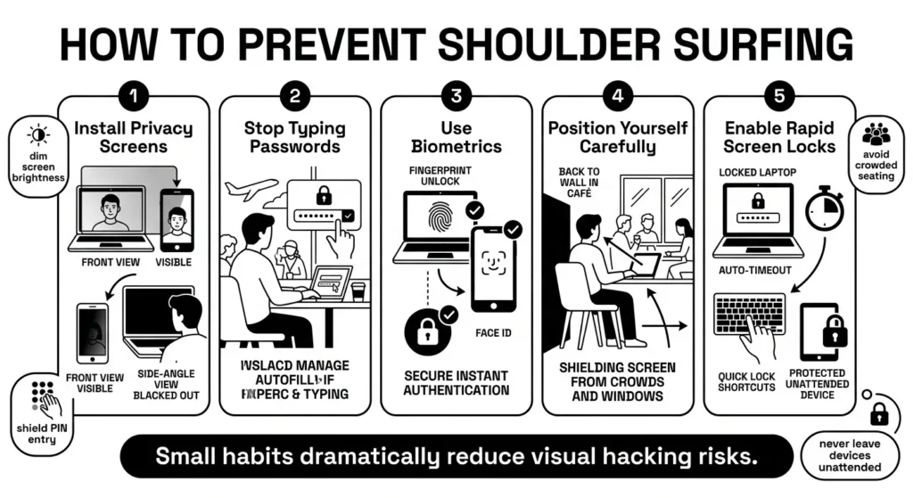 how to prevent shoulder surfing
