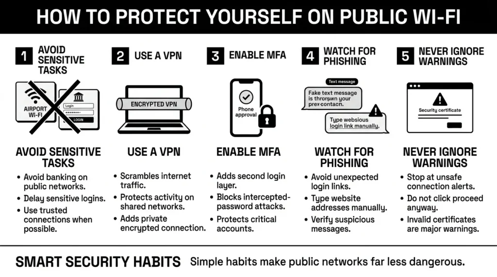 how to protect yourself on public wi-fi