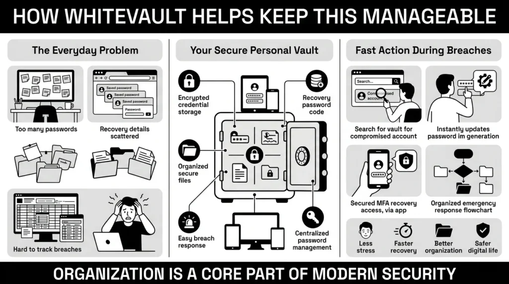 how whitevault helps keep this manageable