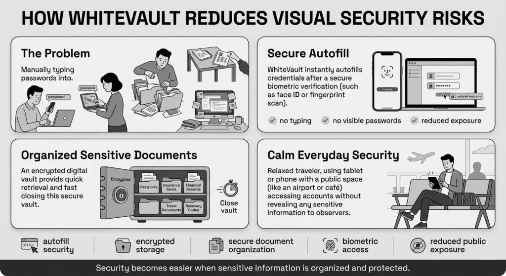 how whitevault reduces visual security risks