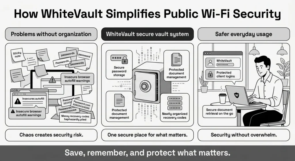 how whitevault simplifies public wifi security