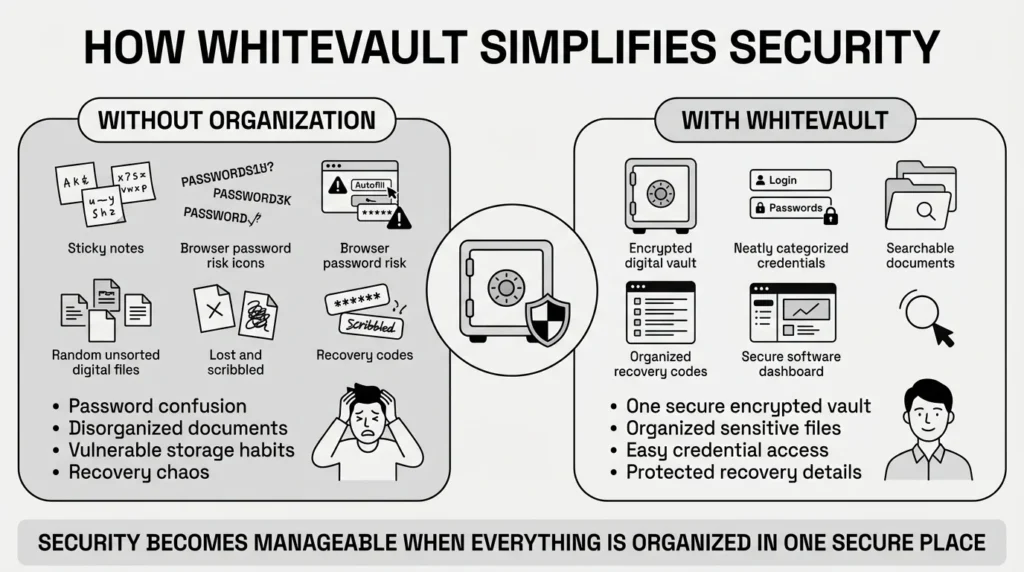 how whitevault simplifies security