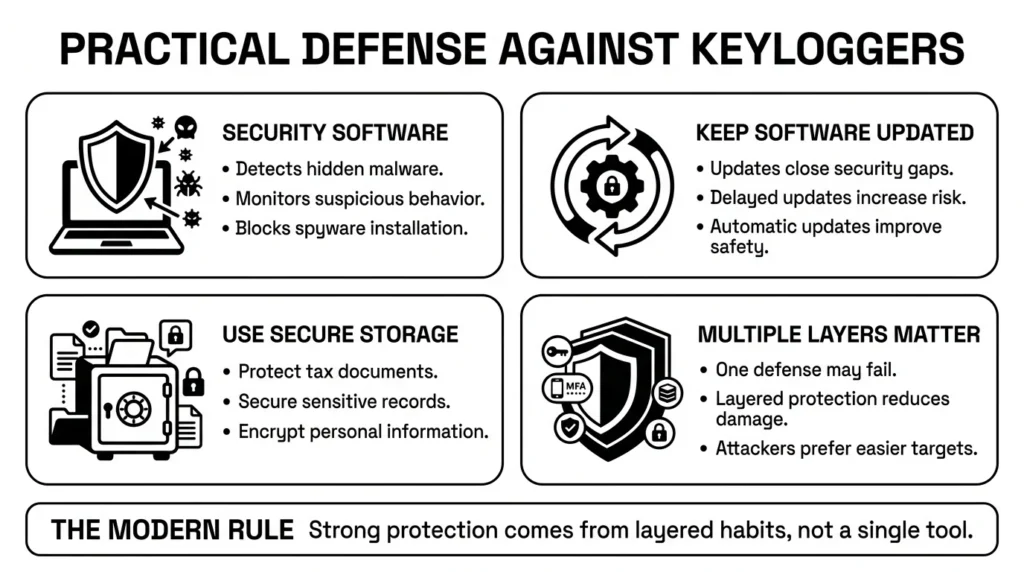 practical defense against keyloggers