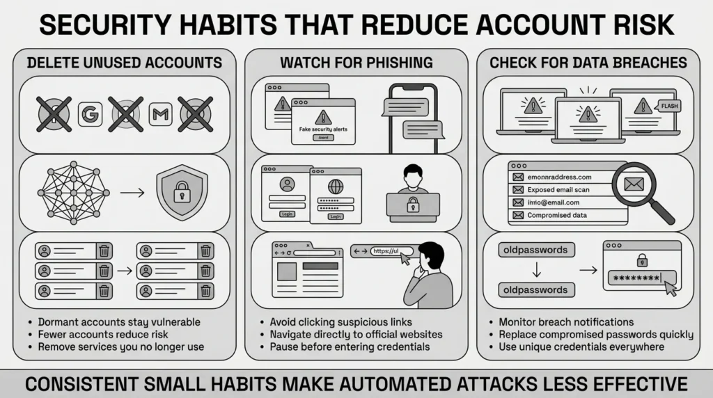security habits that reduce account risk