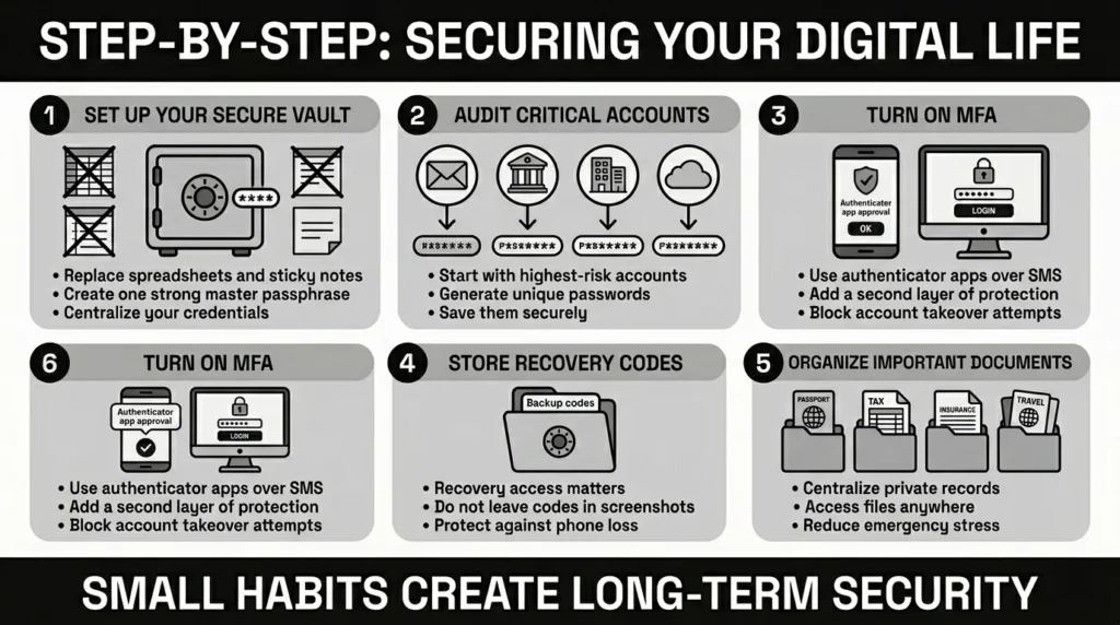 step by step securing your digital life