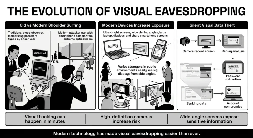 the evolution of visual eavesdropping