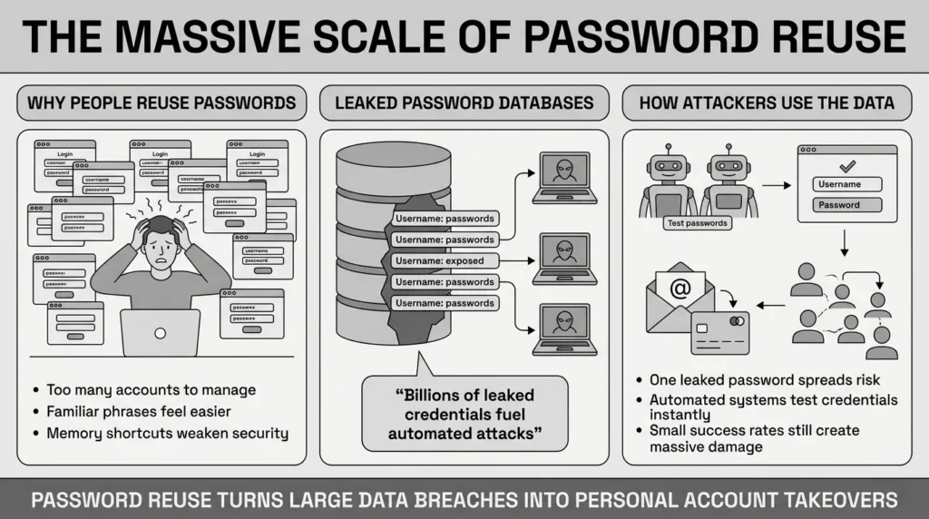 the massive scale of password reuse