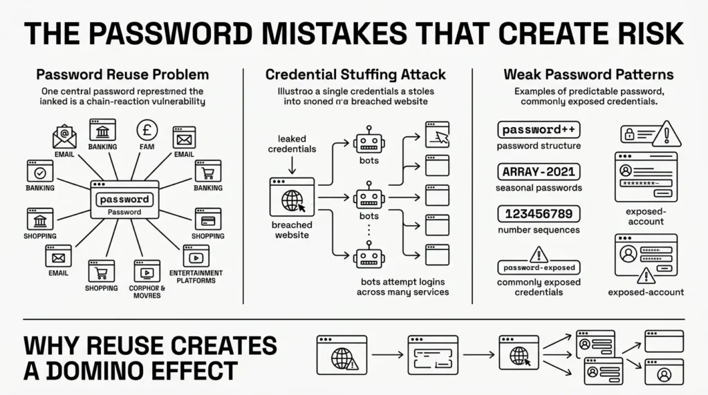 the password mistakes that create risk