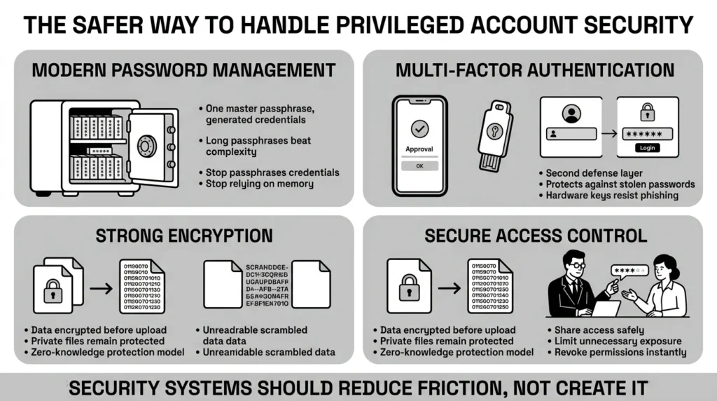 the safer way to handle privileged account security