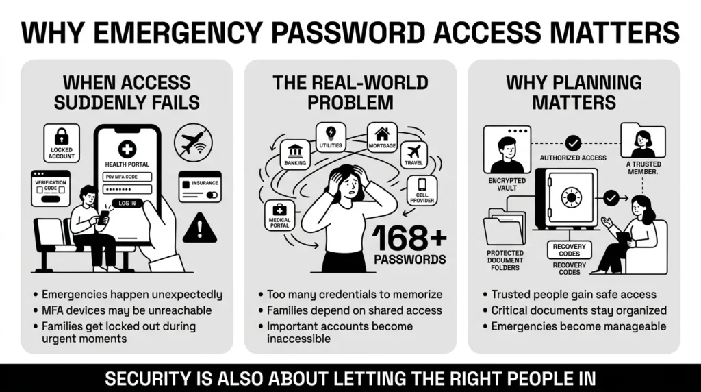 why emergency password access matters